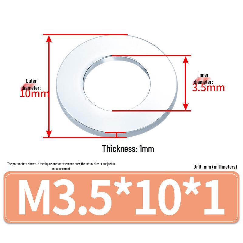 Extra Large Galvanized Metal Flat Washer (Sizes M1.6-M14)