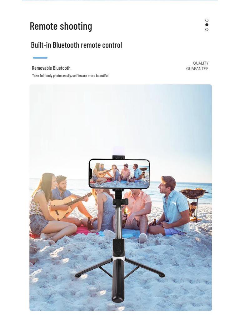 Bastão de Selfie Bluetooth Portátil Mais Vendido com Controle Remoto para TikTok, Tripé, Design Dobrável e Telescópico para Viagem