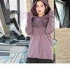 Trendy Plus Size Hooded Yoga Suit: Slimming, Medium-Long Fitness Top for Running