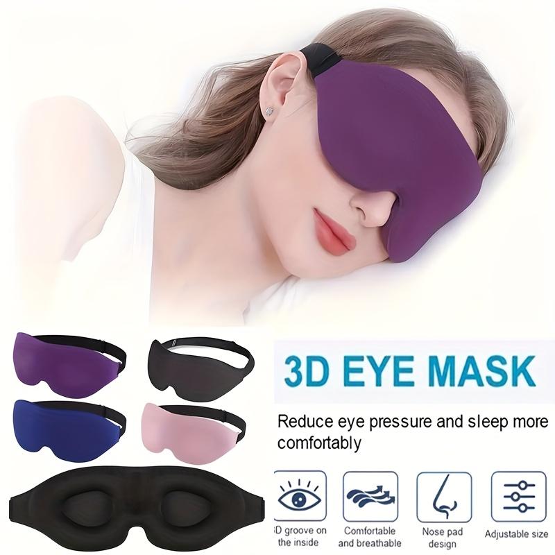 1Pc/2Pcs/3Pcs 3D Eye Contour Sleep Mask Zero Eye Pressure Eye CoverSoft And Com Fortable To Help With Deep Sleep And Yoga Relaxation Adjustable Strap