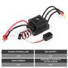 60A Electric Speed Controller 2-3S Waterproof Brushless Motor ESC Brushless ESC RC Upgrade Tools for 1/10 RC Car Truck