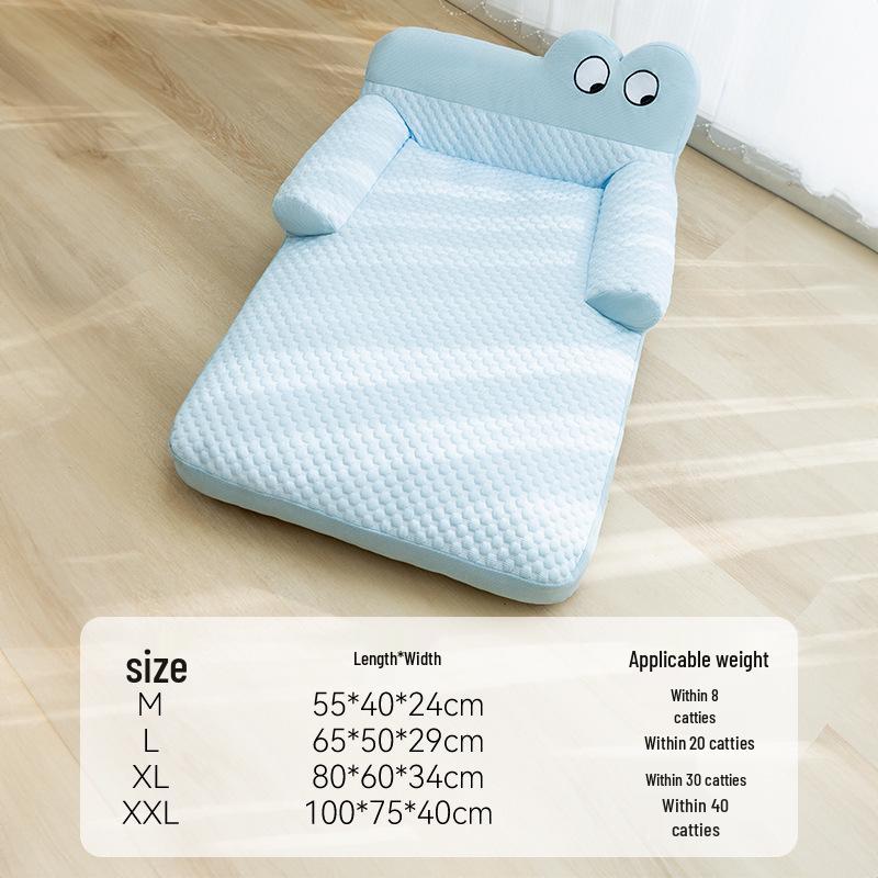 Breathable Removable Dog & Cat Nest: Latex Cushion Sofa Bed, Small Pet Sleeping Pad, Spring/Summer-Ready.