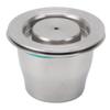 Coffee Capsule Reusable Stainless Steel Coffee Pod with Filter Paper Spoon Brush for Coffee Maker
