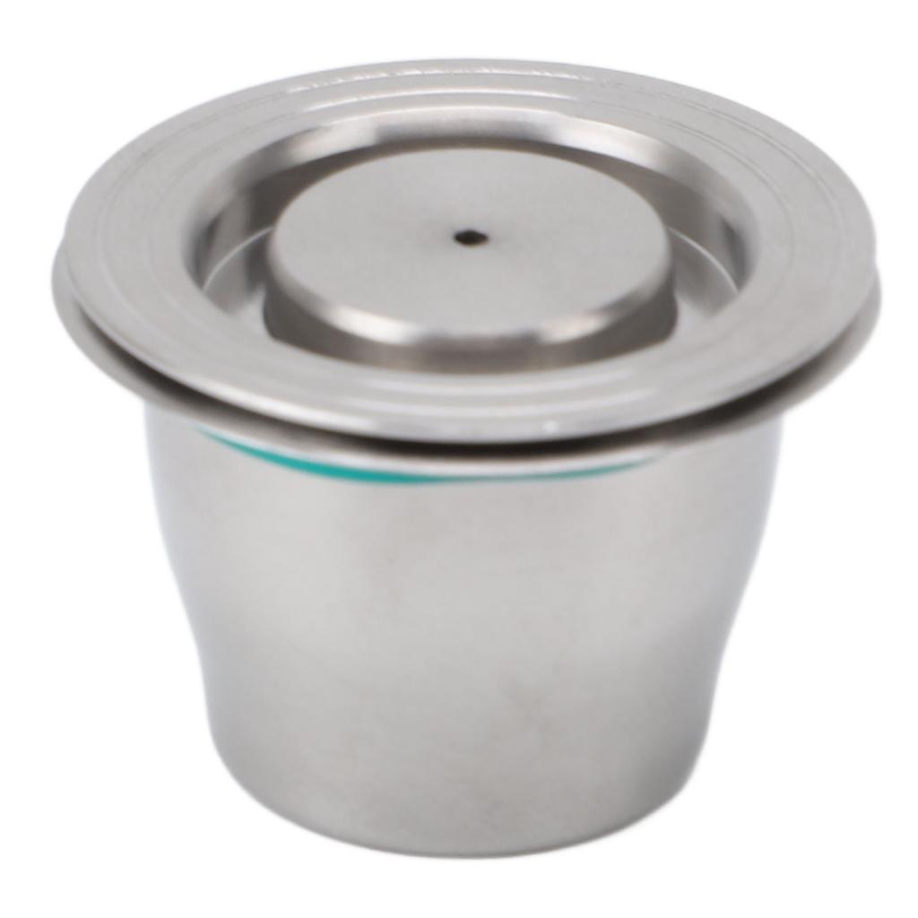 Coffee Capsule Reusable Stainless Steel Coffee Pod with Filter Paper Spoon Brush for Coffee Maker