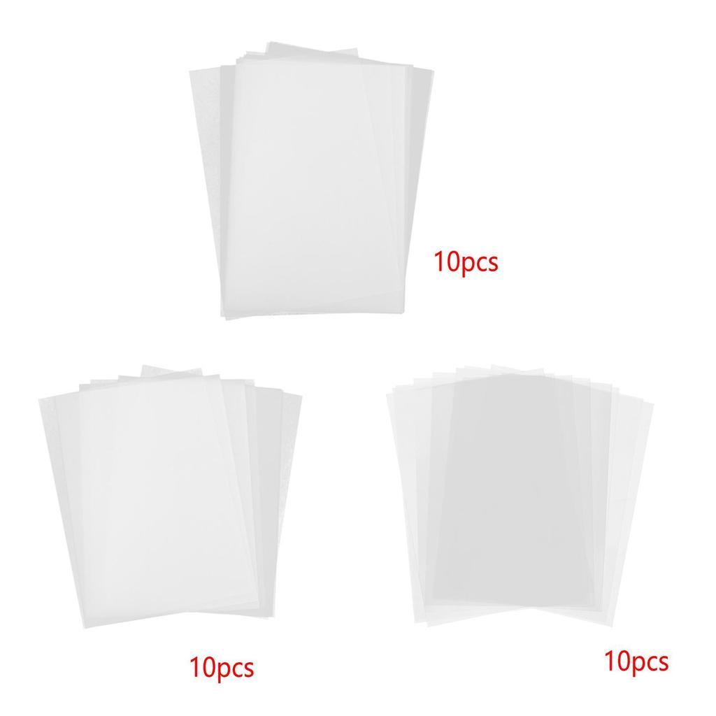 10x Heat Shrink Plastic Sheets DIY Ornaments Embellishment Scrapbook for Creative Craft Keychain Beginners Necklace Card Making