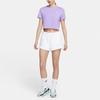 Nike Casual Solid Color Logo Short Sleeve Round Neck T-Shirt Women Tops Purple DA0324-563