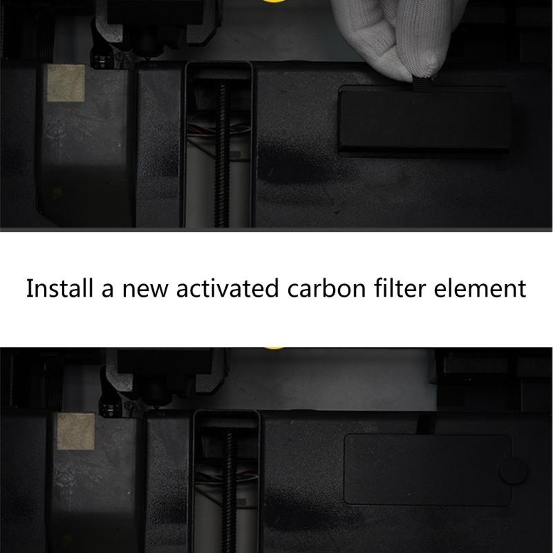 2Pcs Replacement 3D Printer Activate Carbon Air Filter Air Filter for X1C/P1P/P1S/X1E 3D Printer Accessories