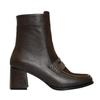 Bottes à talons hauts en cuir véritable pour femmes
