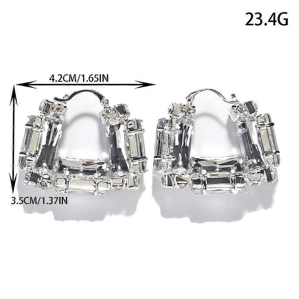 Borsa temperamentale orecchini moda orecchini strass diamante accessori donna oro