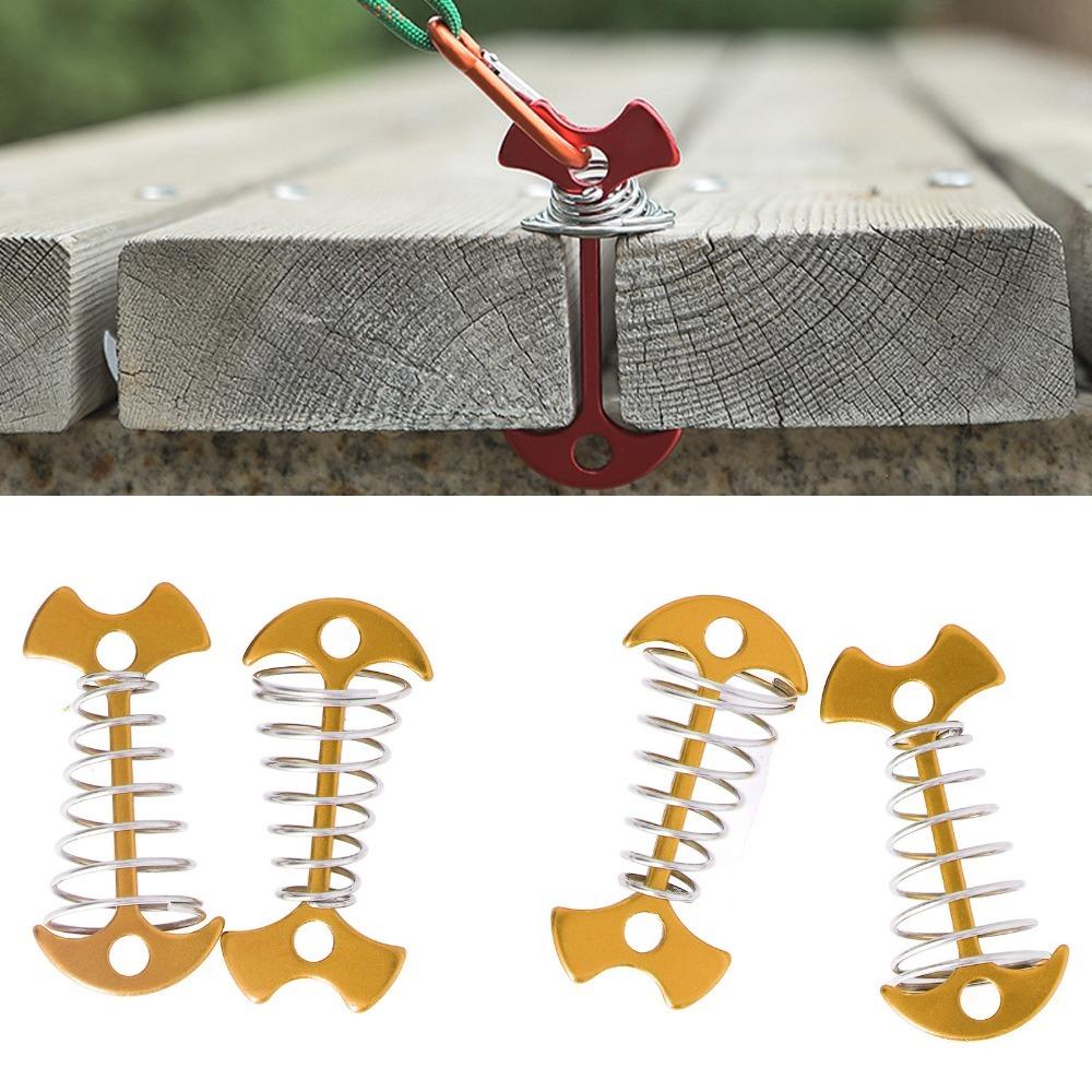 12PCS Aluminum Alloy Tent Stakes Universal Deck Anchor Pegs Durable Canopy Stakes