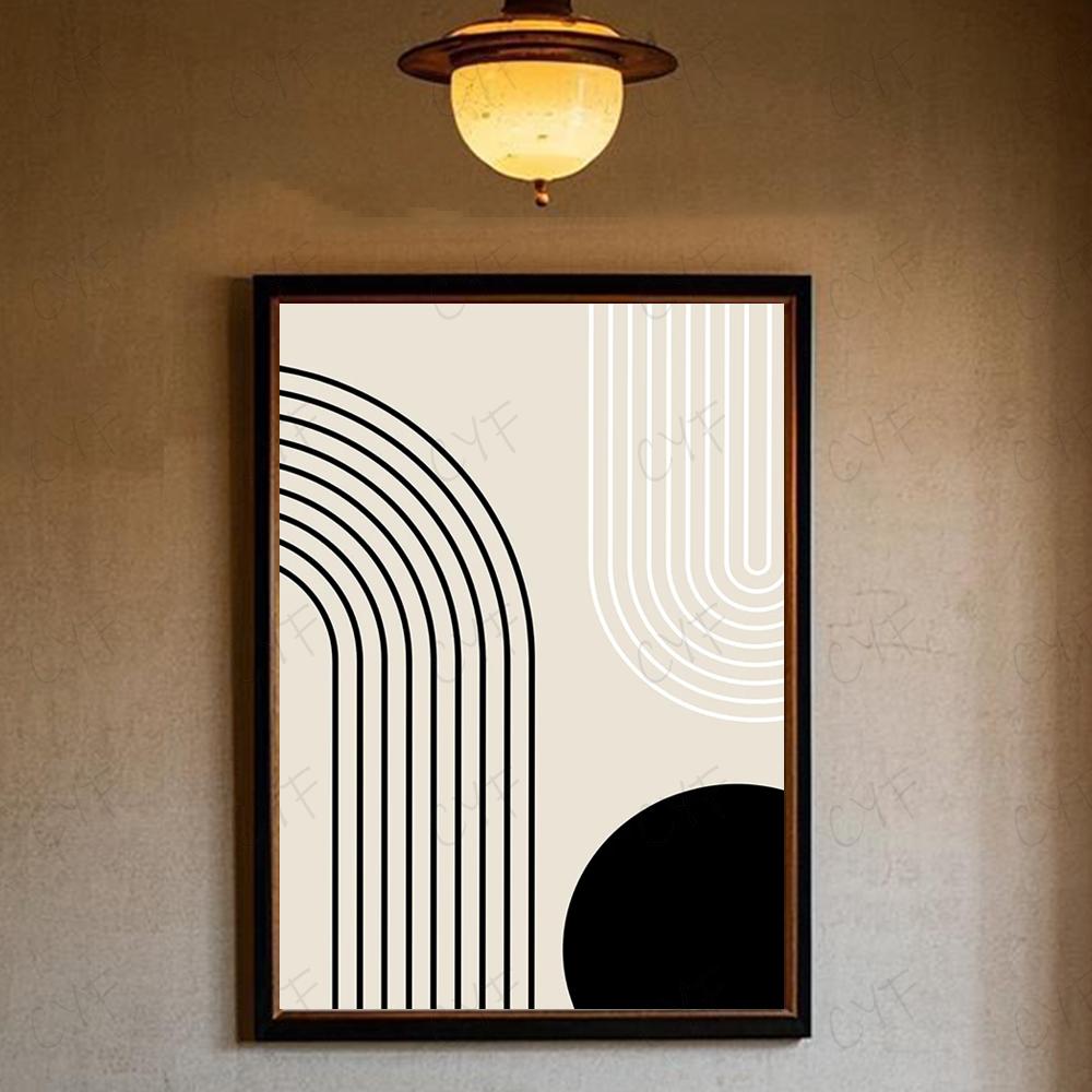 Abstract Bohemian Wall Art Poster High Quality Wall Art for Home Office Bedroom Living Room Hallway Bar Perfect Gift Idea