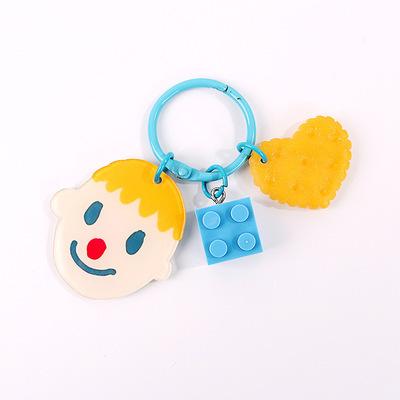 Creative Cartoon Rainbow Horse Unicorn Keychain Female Cute Ins Key Chain Student Schoolbag Pendant Small Gift