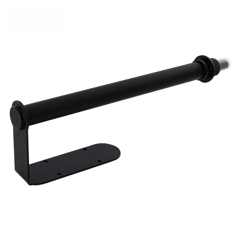 Black Wall-Mounted Stainless Steel Toilet Paper Holder