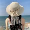 Summer Straw Hat For Women With Wide Brim Sunshade And Adjustable Fit For Beach Vacation