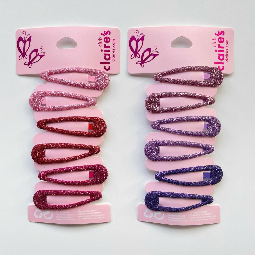 5cm Epoxy Resin Glitter BB Clip with Onion Powder Sequins - Colorful Hairpin for Girls, Bangs & Side Clip