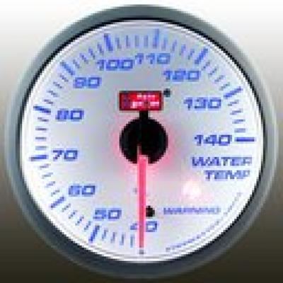 Auto Gauge SM White Face Water Temperature Gauge With Warning Function Water Temperature Gauge 60SM White 60 /