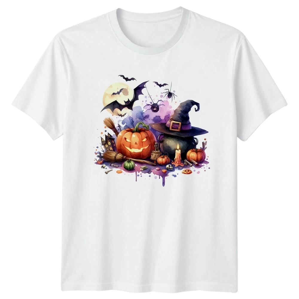 Halloween Witch Pumpkin TShirt Spooky Season Gift For Him And Her