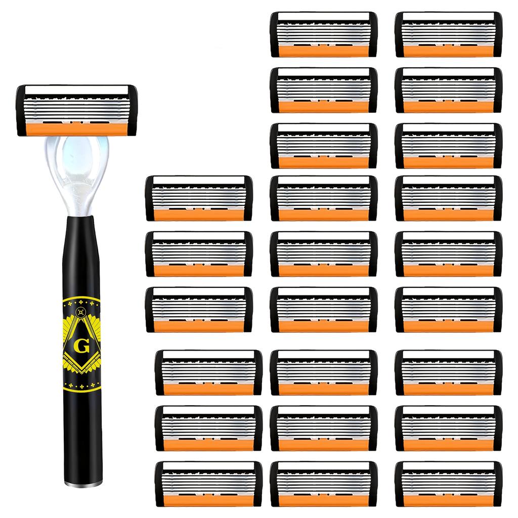 High Quality Man Safety Razor Blade 6 Layer German Stainless Steel Shaving Cartridges Compatible Mach Shaver