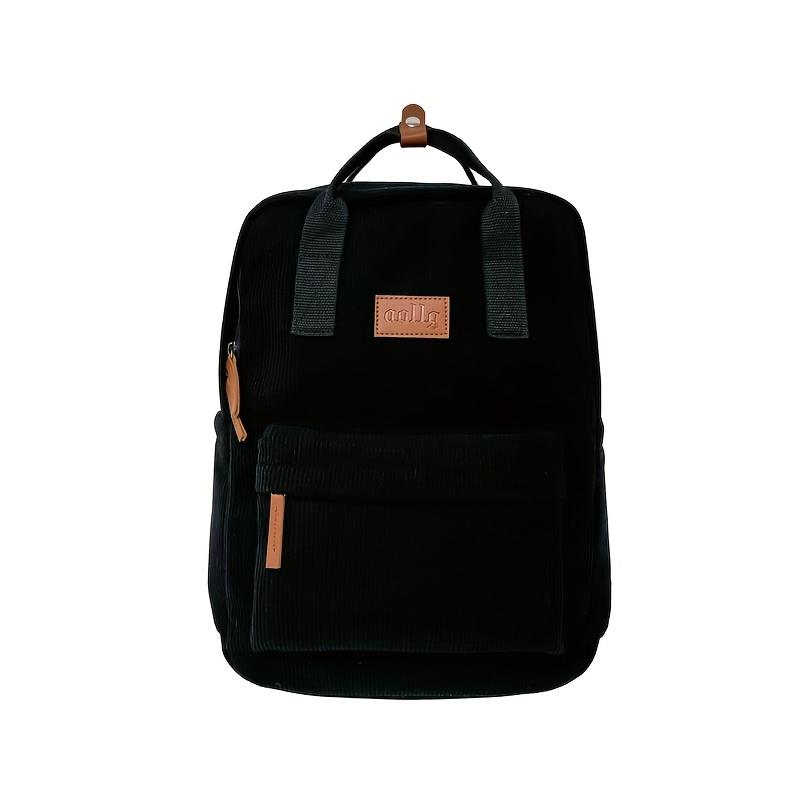 Stylish Corduroy Tote Bag Simple Handbags Shoulder Bags for Woman Versatile Backpack School Bags Mochilas Juveniles Adolescentes