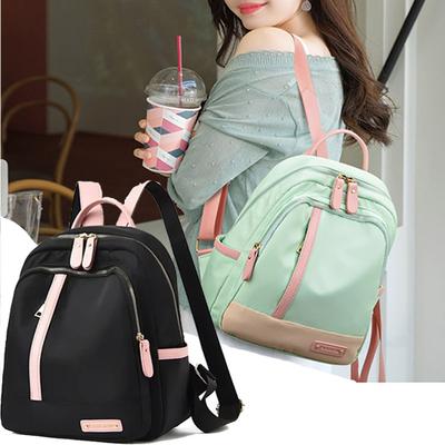 Contrast Color Backpack for Women Large Capacity School Bags for Teenager Waterproof Oxford Travel Rucksack Girls Knapsack Bolsa