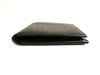 Portafoglio compatto bifold in pelle nera Saint Laurent Paris YSL autentico #9784 ricondizionato