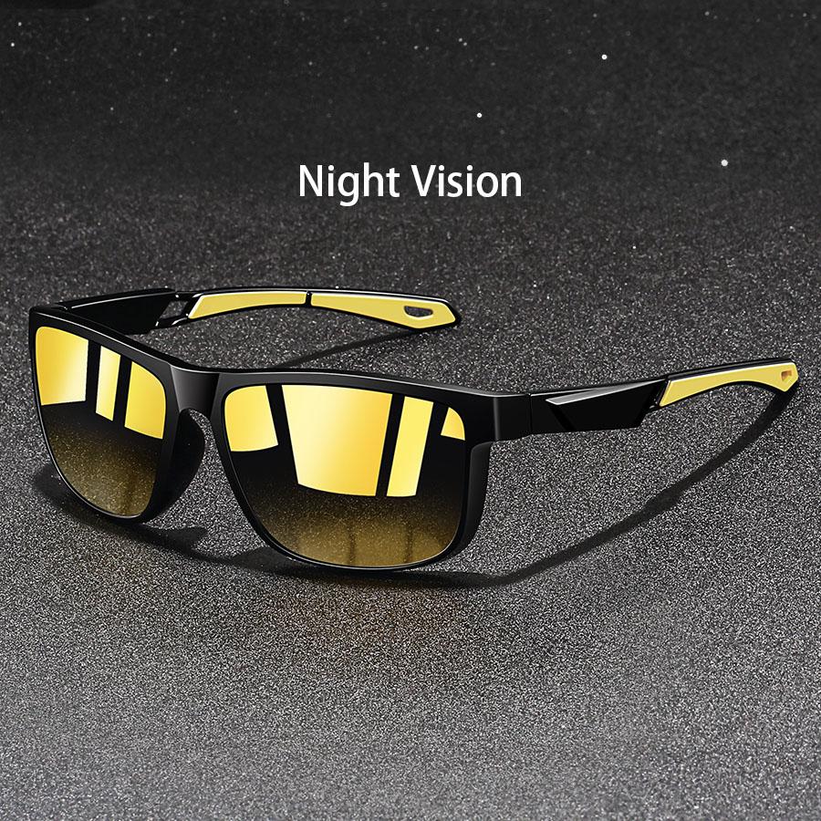 Fashion Vintage Square Sunglasses Men Women Fishing Driving Man Luxury Brand Designer Sun Glasses Anti-Glare Retro Eyewear UV400