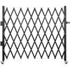 Puerta de Seguridad Plegable Individual, 216 × 214 cm(Ancho × Alto) Puerta plegable, Puerta de seguridad de acero tipo acordeón, Puerta de seguridad expandible flexible, 360° con ruedas