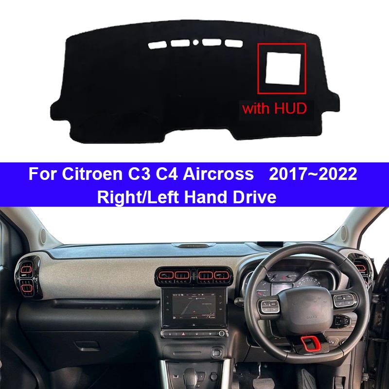 Auto Armaturenbrett Abdeckung Dash Mat Teppich Cape Für Citroen C3 C4 Aircross 2017~2026 LHD RHD Konsolen Schutz Sonnenschutz