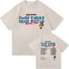 Bad Bunny DTMF World Tour 2025 TShirt Women Clothing Vintage Harajuku High Quality Clothes TShirts for Fans Gift