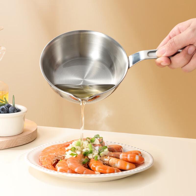 ZISIZ 12cm Three-Layer Steel Non-Stick Frying Pan