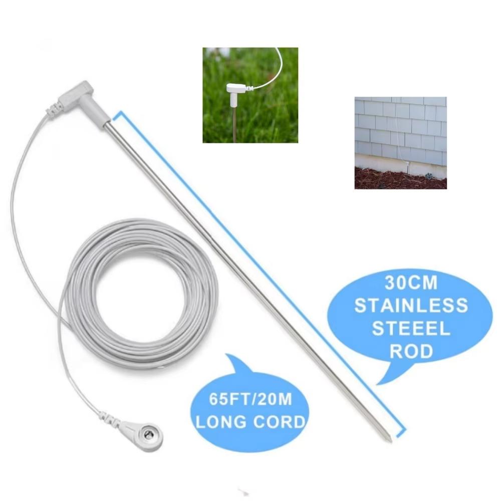 Grounding Stainless Steel Rod With 65ft Grounding Wire Grounding Pad Product Indoors Outdoor Universal Kit Reduce Inflammation