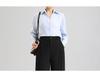 Tall Women's Black Drape Casual Wide-Leg Trousers - Spring/Autumn 2026