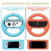 2 Pack Gaming Racing Steering Wheel Controller Handle Holder for Nintendo Switch2 Joy-Con Controllers