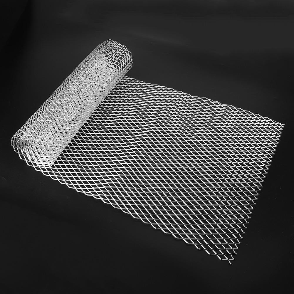 39.4x13in Universal Aluminium Fahrzeug Kühlergrill Netz Gitter Modifikation Silber