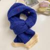 Girls' new winter versatile student gift warm scarf with wool knitted wool scarf