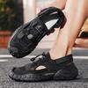 Men Sandals 2025 Summer Mesh Breathable Outdoor Beach Sports Sandals Platform Hollow Out Walking Shoes Man Classic Hiking Shoe