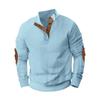 Lässiger Herren-Sweatshirt mit Strickjacquard-Stoff für Herbst-Winter-Mode