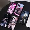 B-Bleach Anime K-Kuchiki Phone Case For iPhone 17 16 15 14 13 12 Max Plus Silicone Black Cover