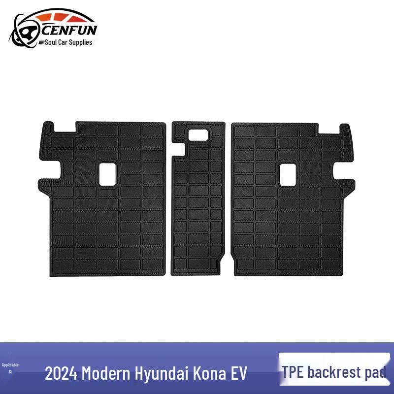 2024 Hyundai Kona EV 3D Floor Mats & TPE Trunk Backrest Mat Set