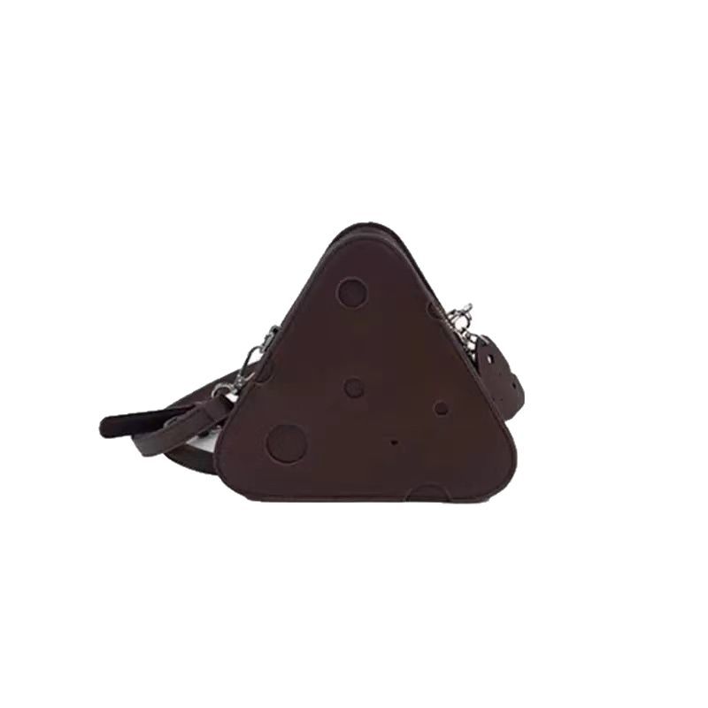 fashionable Korean version of small bag bag women's 20224 new Internet celebrity cheese bag triangle crossbody bag women's bag