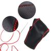 Gear Shift Knob Cover Black Leather + Red Stitch for AT Car Honda VEZEL 2014-2018 XRV 2014-2018