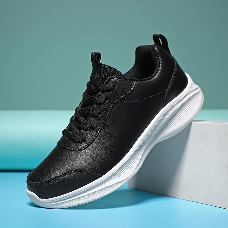 Microfiber leather women's shoes spring and autumn sports shoes leisure outdoor travel running men's soft sole waterproof and non-slip