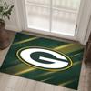 Green Bay Packers Design Crystal Velvet Carpet Cozy Non?Slip Printed Rug For Bedroom Living Room Entrance