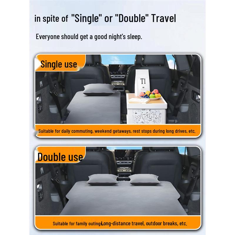 Compatible with Ideal L9 Car Bed Trunk: Inflatable Rear Seat Sleeping Pad & Third-Row Sleeping Solution