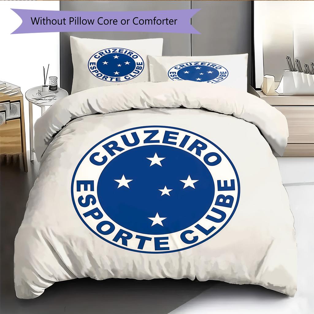 Cruzeiro Pattern Bedding Quilt Set Home Decoration Gift (1 * Duvet Cover + 2 * Pillowcase Without Core)