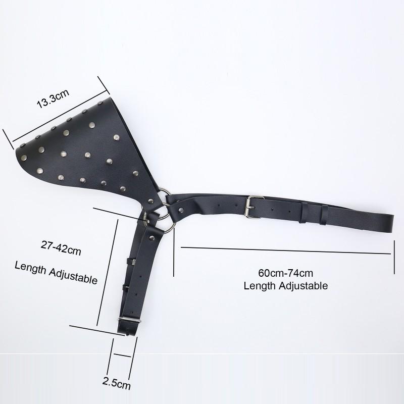 Medieval Knight Armor Viking Leather Single Shoulder Cosplay Accessory Halloween Costume Prop