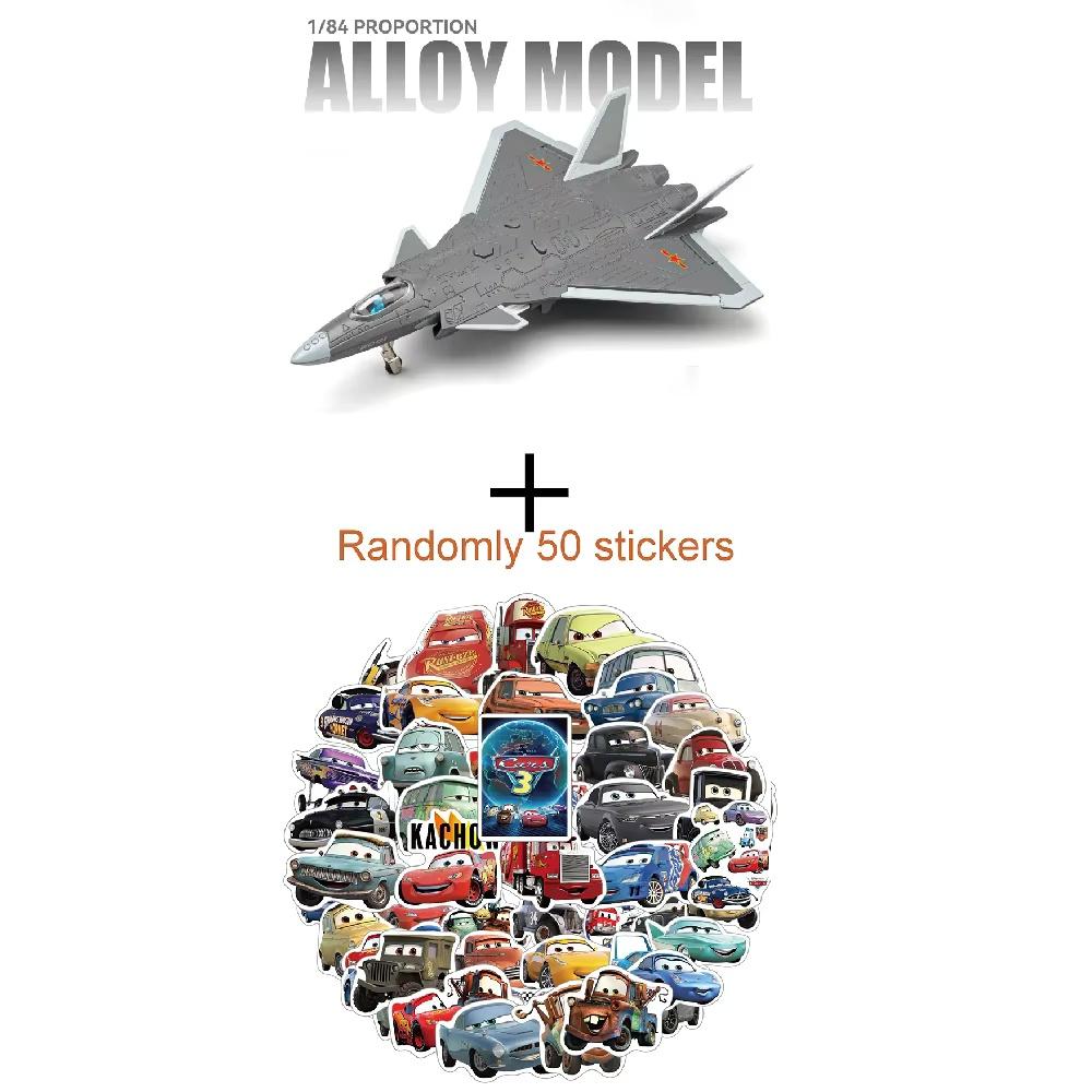 1:84 Scale J-20 Stealth Fighter Model Toy Sound Light One Click Ejection Missile Military Aircraft Models Kids Hobbies Gifts