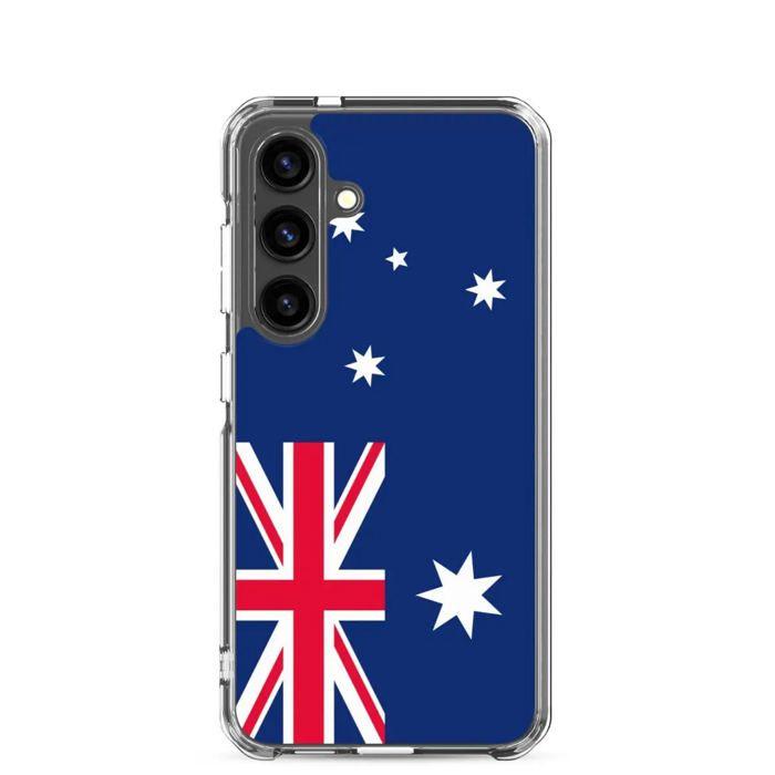 Coque Téléphone - Samsung - Galaxy S24 Plus - Drapeau Australien - Souple - Multicolore