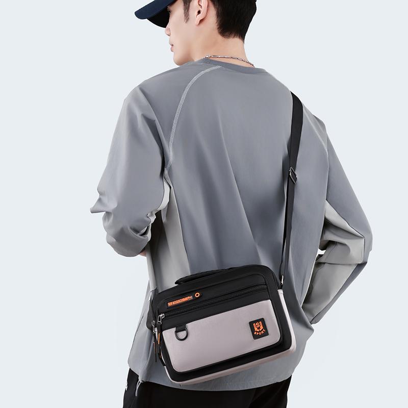 Multi-Pocket Oxford Messenger Bag for Men – Roomy Crossbody Shoulder Pack for Office Travel & Everyday Carry