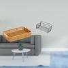 Elegant Desktop Bread Plate And Fruit Basket for Snack Serving, Woven Design Stylish Home
